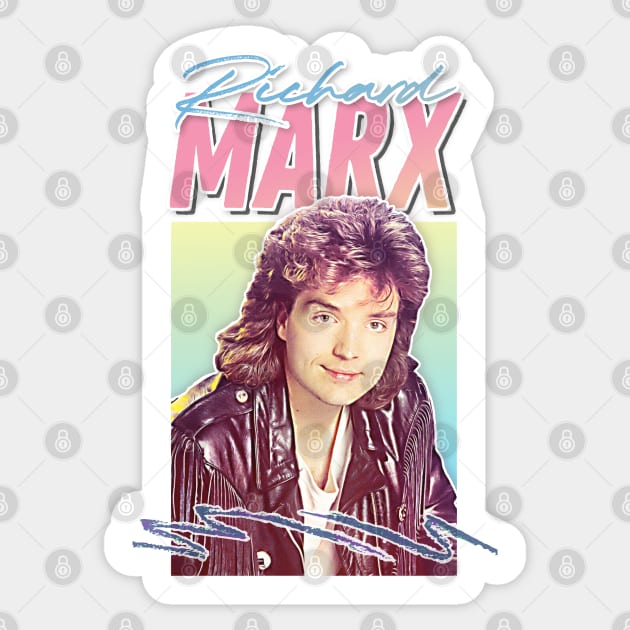 Richard Marx \ 80s Retro / Pop Music Fan Design Sticker by DankFutura